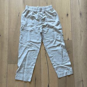Madewell linen crop pants